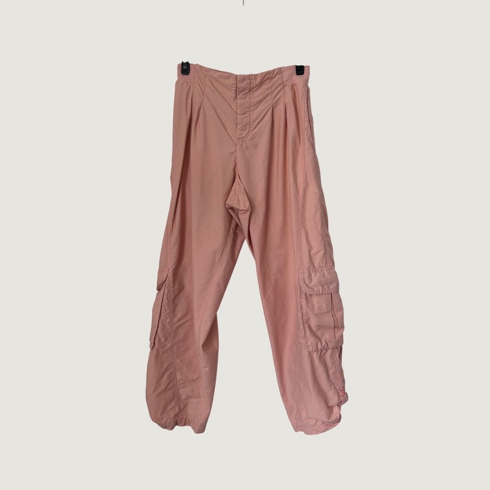 Free People Movement Cargo Pants Women Medium Pink Gorpcore Utility Festival